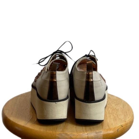 Alexander Smith Platform Bronze Studded Shoes - Picture 4 of 8